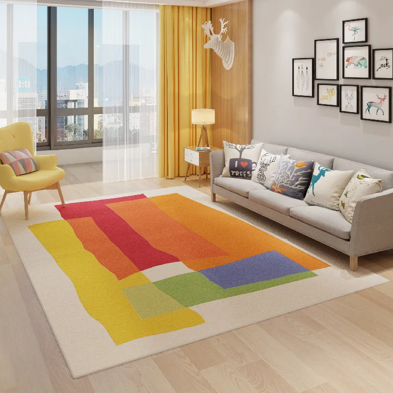 Luxury Skincare Retailers - VIKAMA Dopamine Style Carpet Artistic Colorful