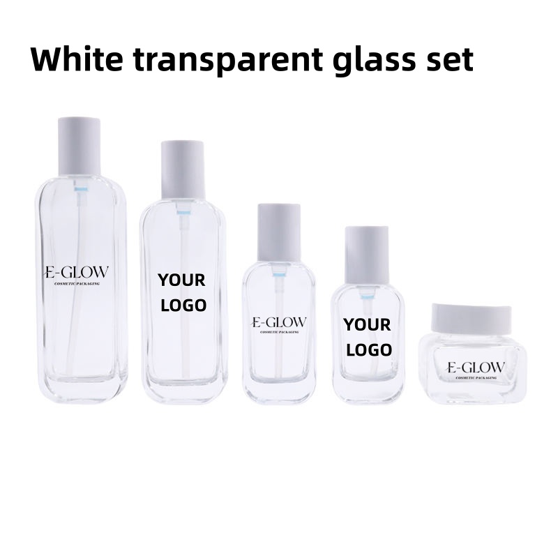 Luxury Skincare & Spa Reviews - 【Logo Custom】1Pcs Luxury Clear Glass Skincare