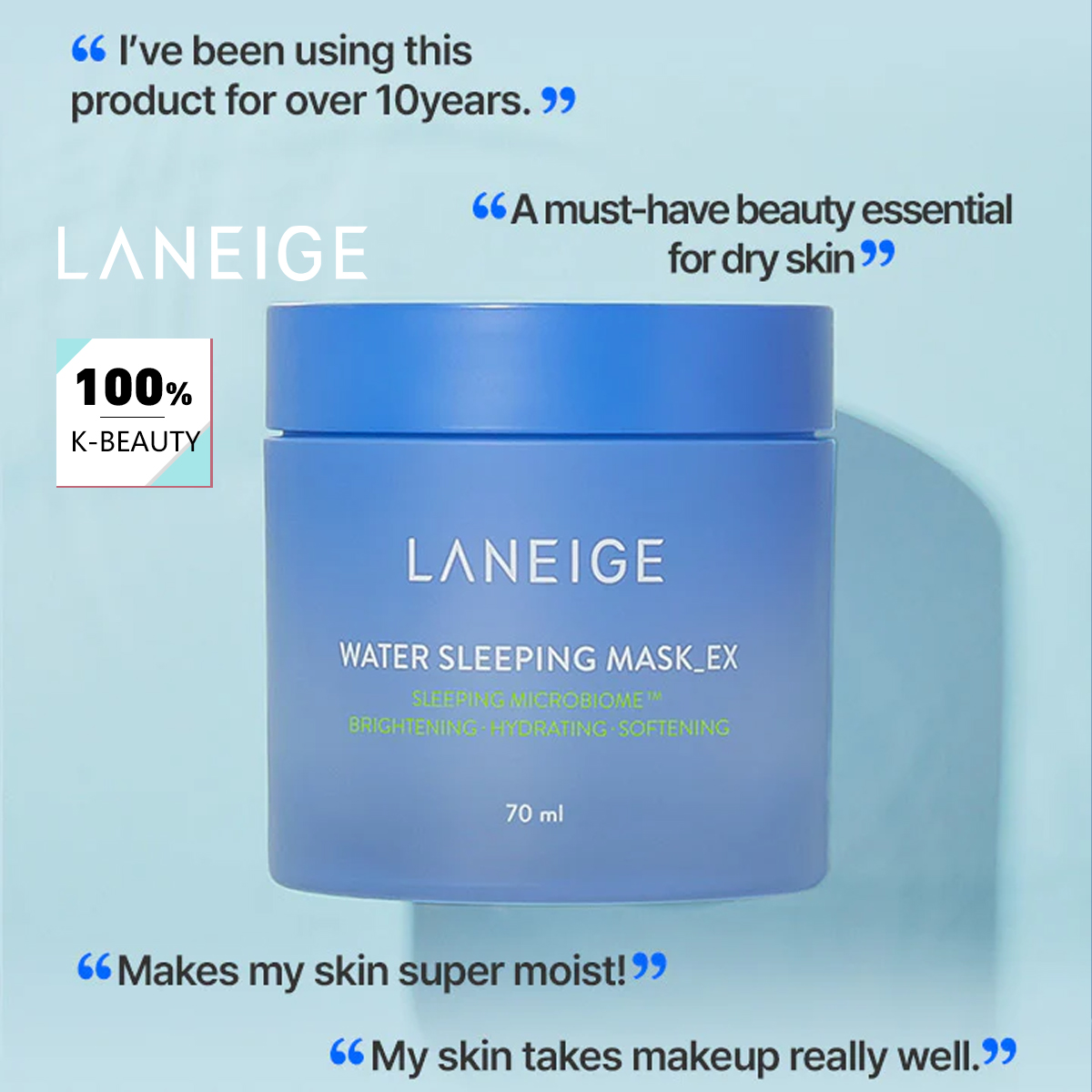 Luxury Skincare In Korea - LANEIGE Water Sleeping Mask 70ml,Overnight Hydration,Deep