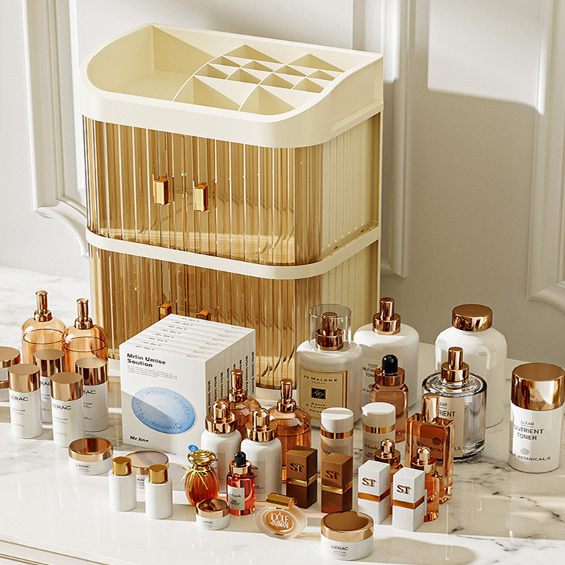 Cosmetics Storage Box Desktop  - High Luxury Skincare ulasan dan harga
