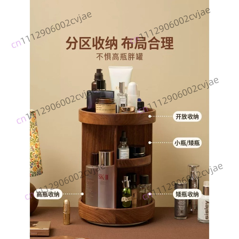 Solid wood rotating cosmetics  - Luxury Skincare & Spa Reviews ulasan dan harga