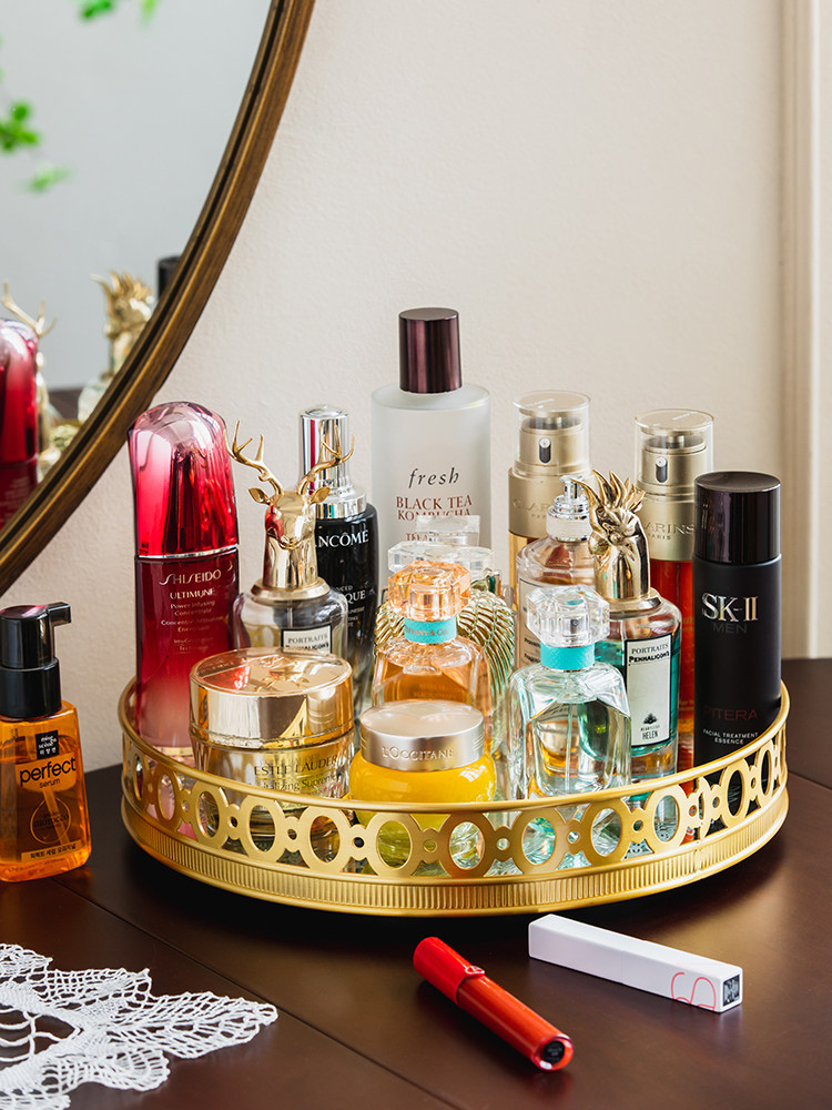 Light luxury mirror brass rota - High Luxury Skincare ulasan dan harga