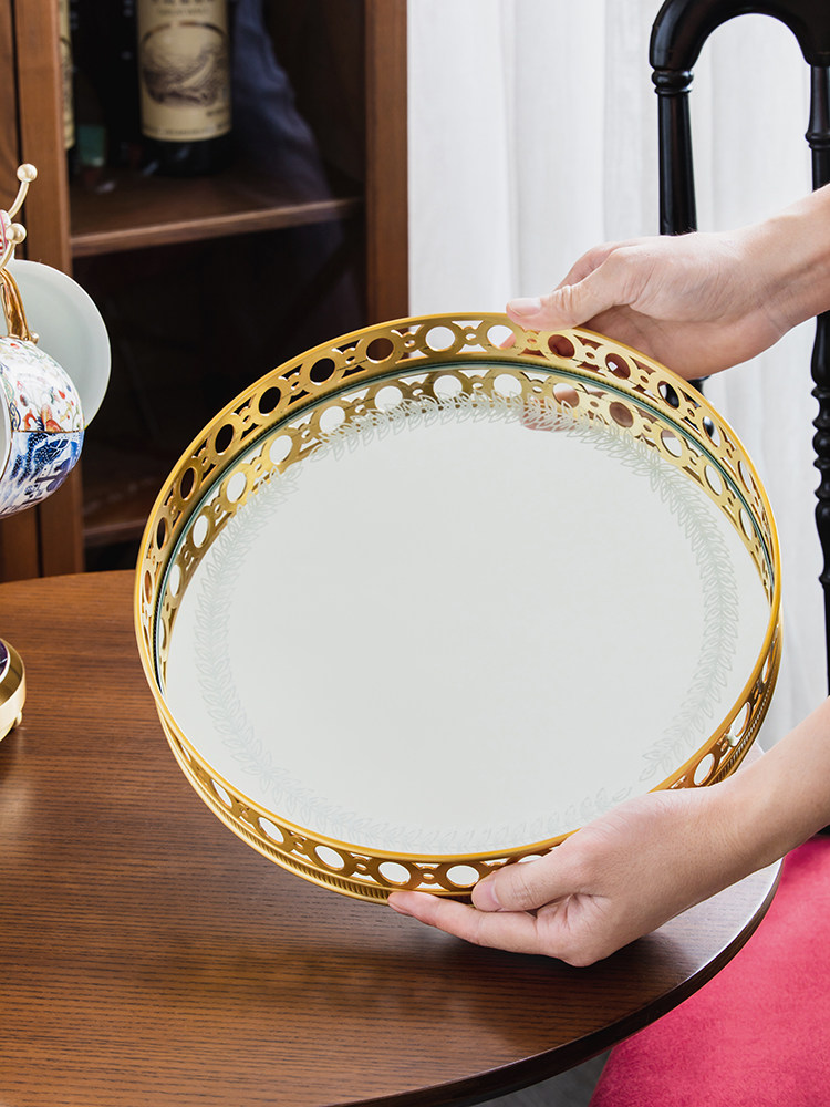 Light luxury mirror brass rota - High Luxury Skincare ulasan dan harga